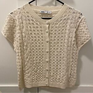 NWT Zara Crochet top